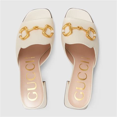 gucci horsebit mid heel sandal|gucci horsebit slide sandals.